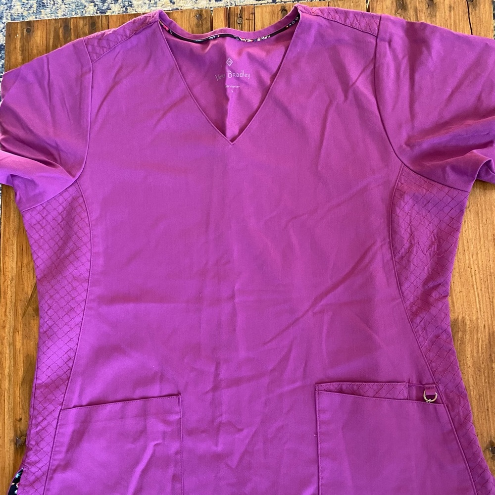 Pink Vera Bradley scrub top
